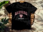 T-shirt Femme Harvard avec un design de Harvard Arc Écusson University blanc