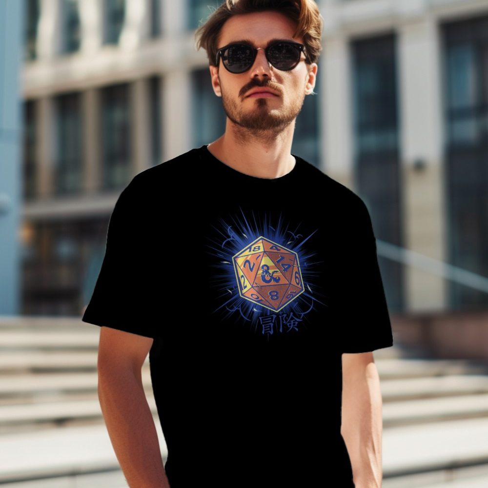 T-shirt Homme Dungeons & Dragons avec un design de D&D Dés
