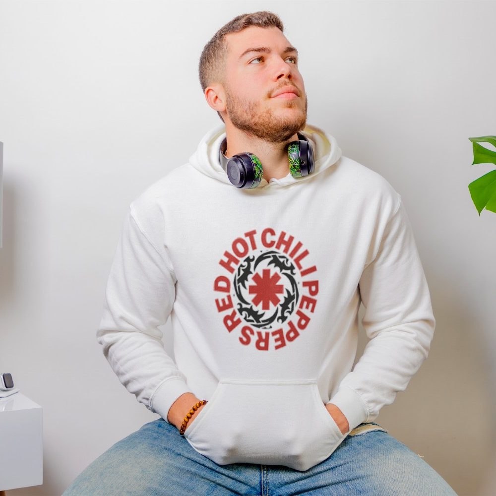 Sweat-shirt à capuche Homme RHCP avec un design de RHCP Tribal