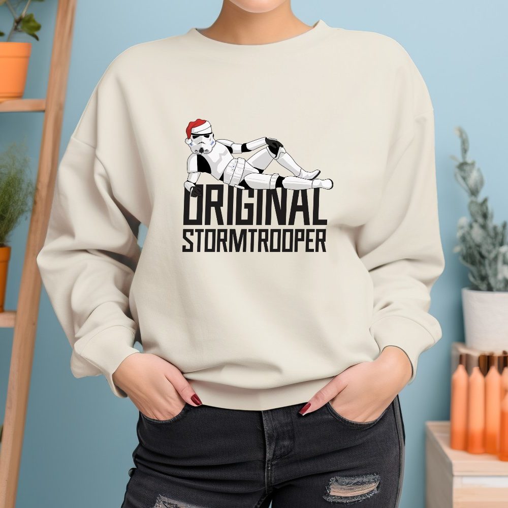 Sweat oversize coton bio Femme Original Stormtrooper avec un design de Original Stormtrooper Christmas