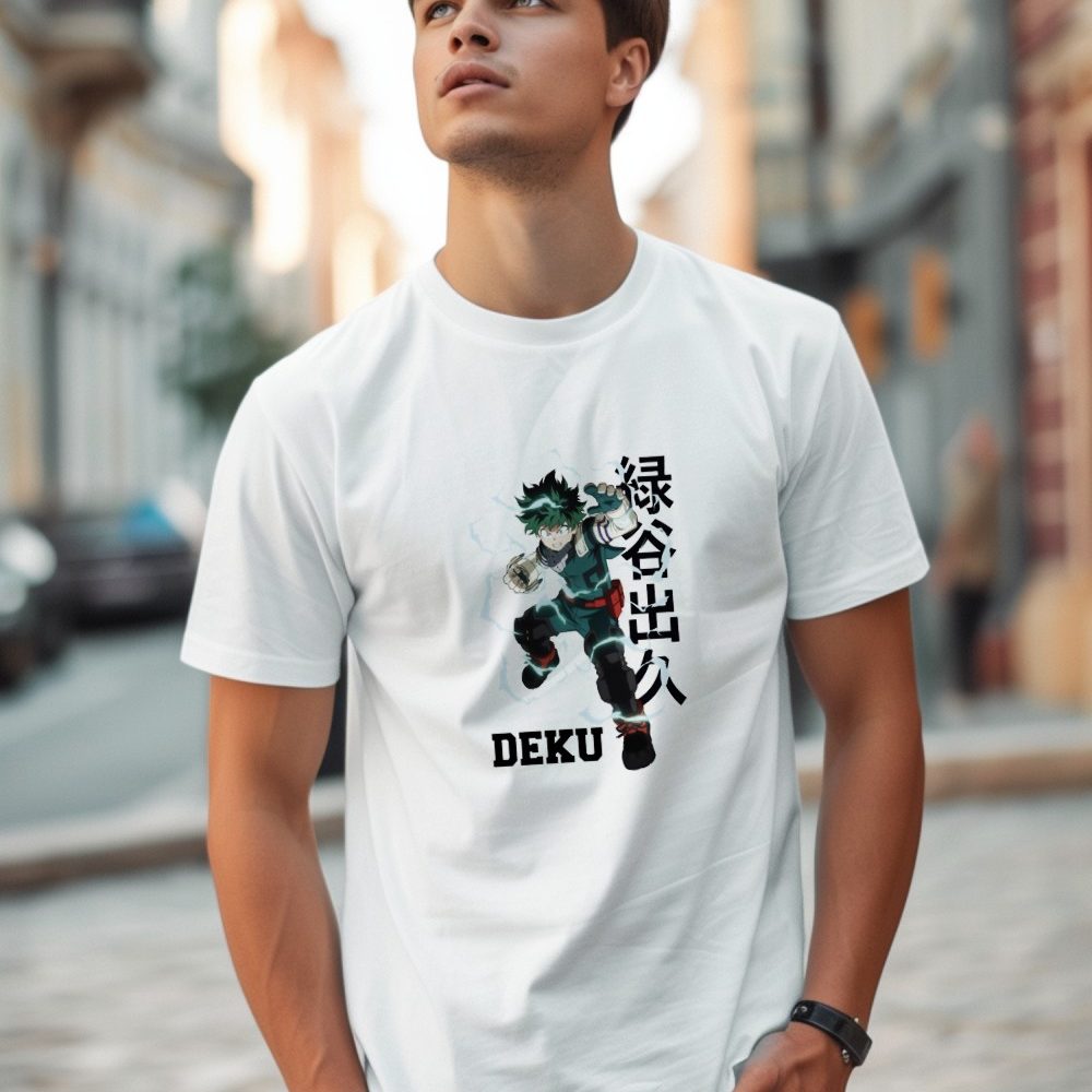 T-shirt Homme My Hero Academia avec un design de My Hero Academia Izuku Midoriya