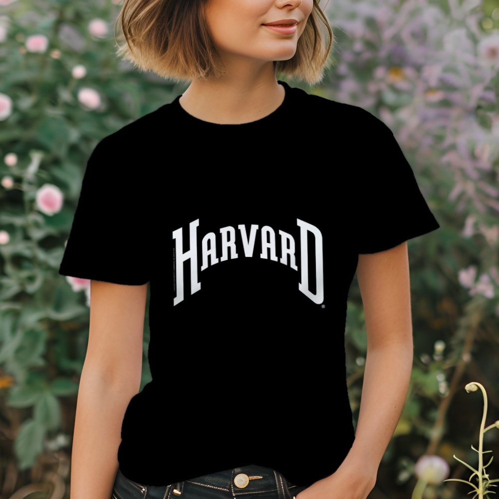 T-shirt Femme Harvard avec un design de Harvard Arc blanc