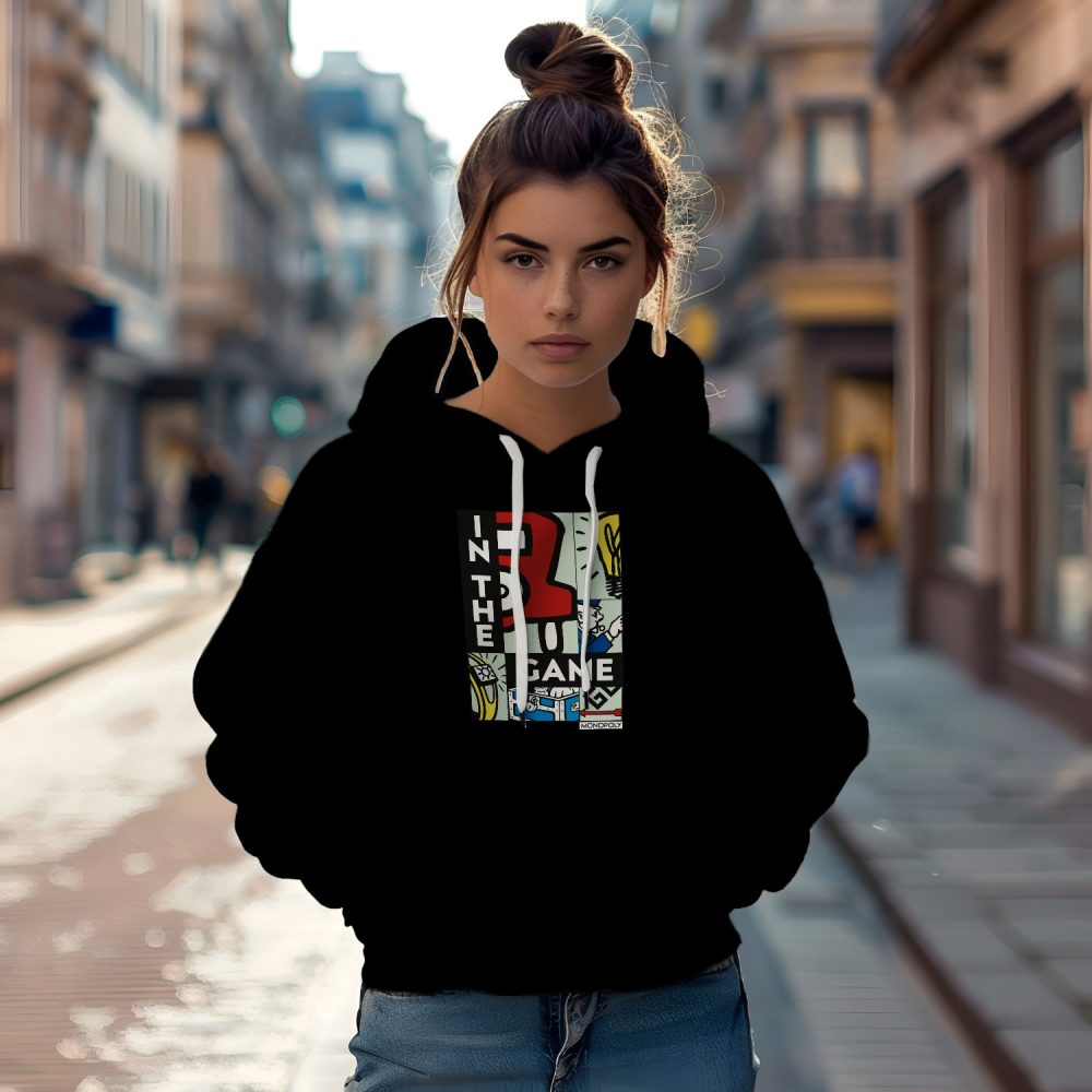 Sweat-shirt à capuche Femme Monopoly avec un design de Monopoly In The Game