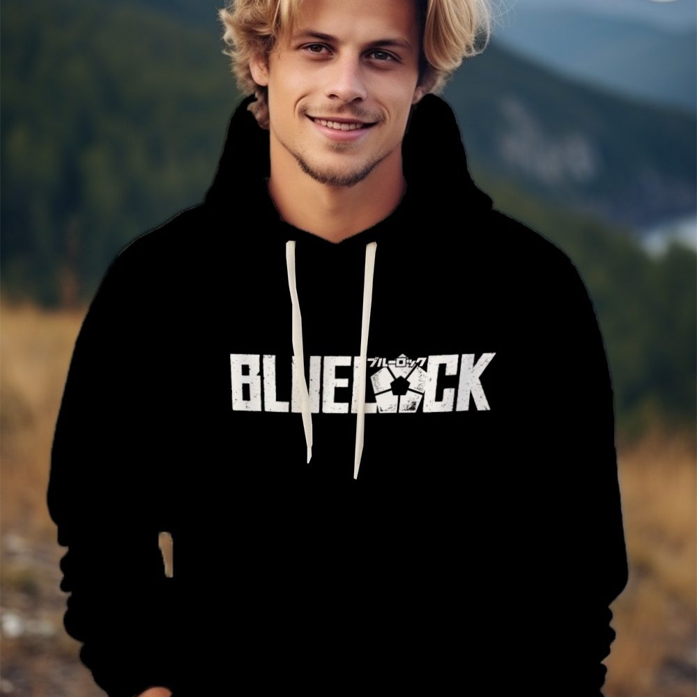 Sweat-shirt à capuche Homme Bluelock avec un design de Bluelock blanc