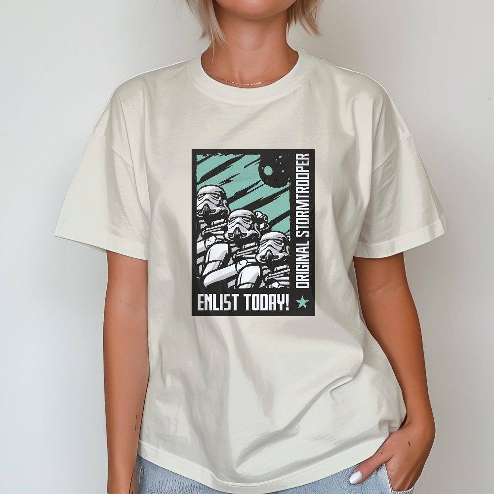 T-shirt bio oversize Femme Original Stormtrooper avec un design de Original Stormtrooper Enlist Today!