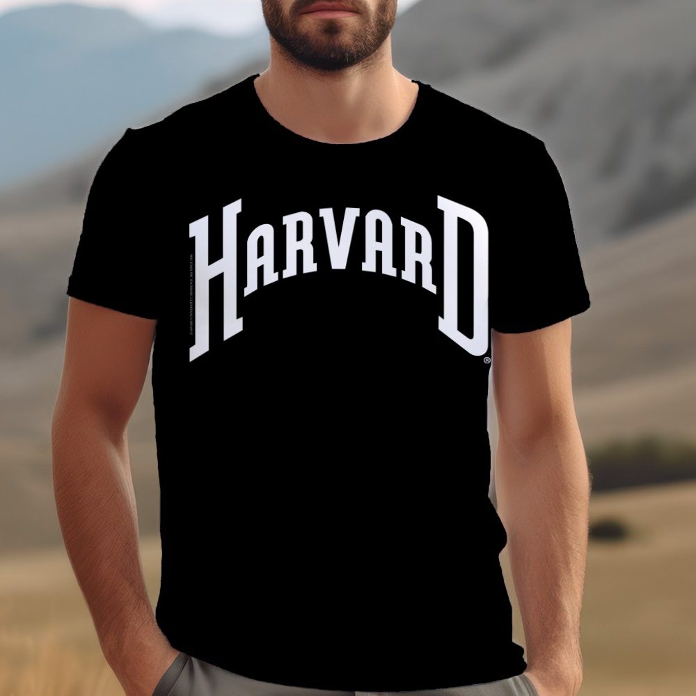 T-shirt Homme Harvard avec un design de Harvard Arc blanc