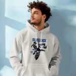 Sweat-shirt à capuche Homme Bluelock avec un design de Bluelock Kick Off bleu et blanc