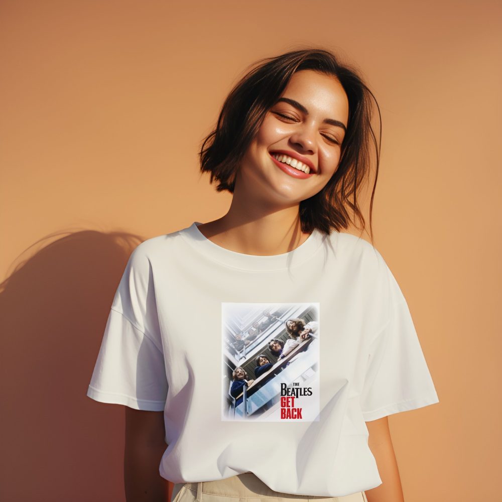 T-shirt bio oversize Femme The Beatles avec un design de The Beatles Get Back