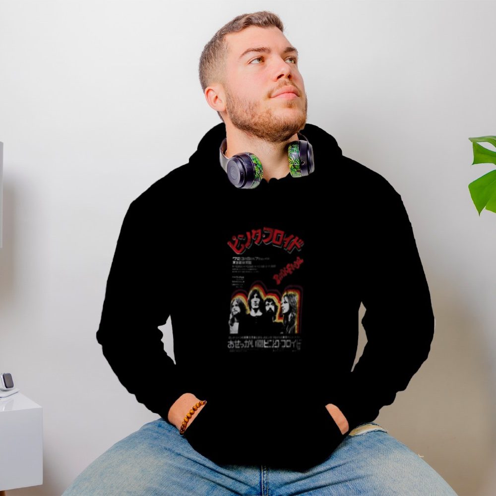 Sweat-shirt à capuche Homme Pink Floyd avec un design de Pink Floyd Japon blanc