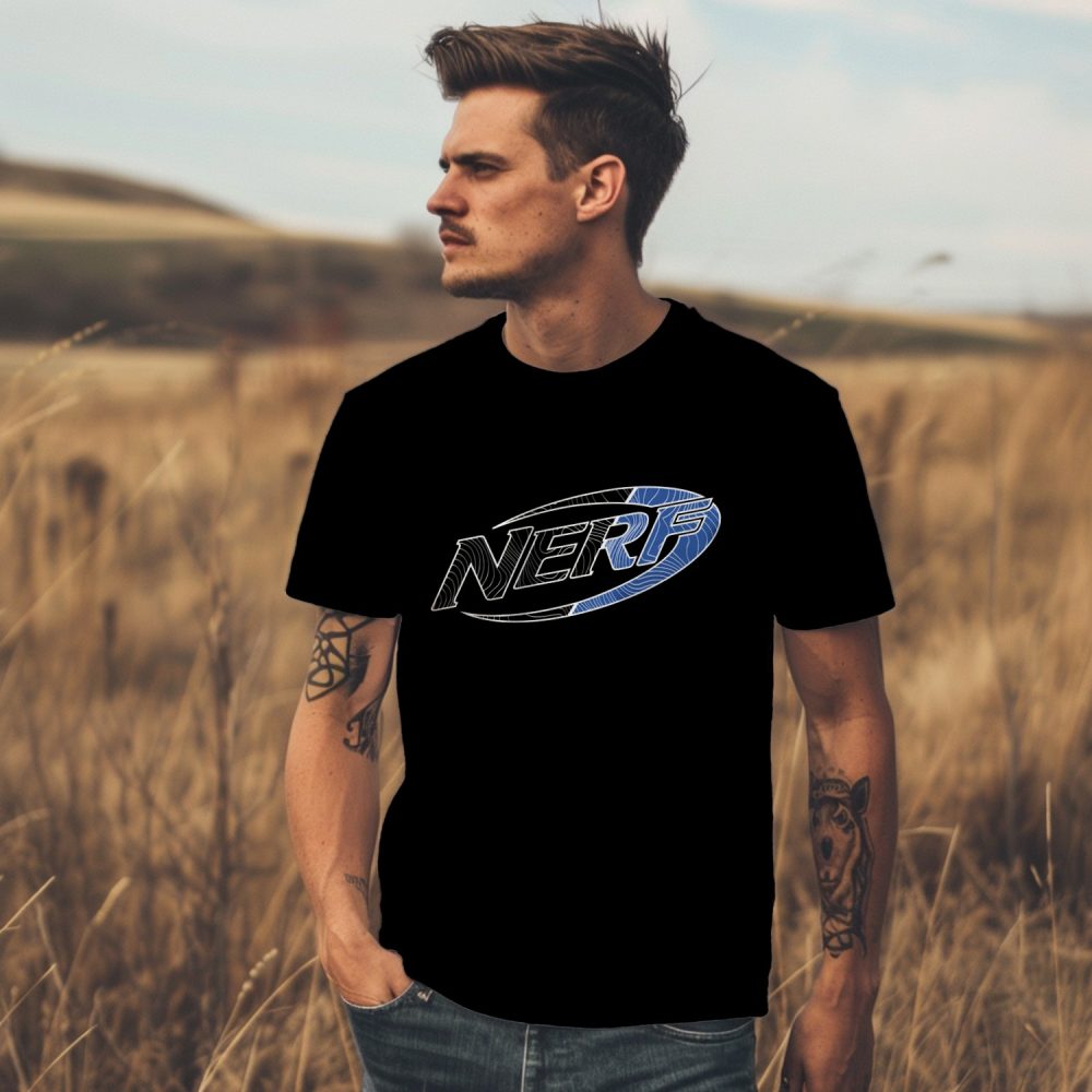 T-shirt Homme Nerf avec un design de Nerf Wave Logo