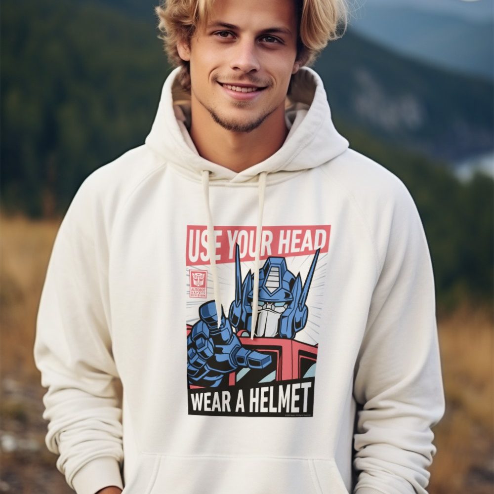 Sweat-shirt à capuche Homme Transformers avec un design de Transformers Wear A Helmet