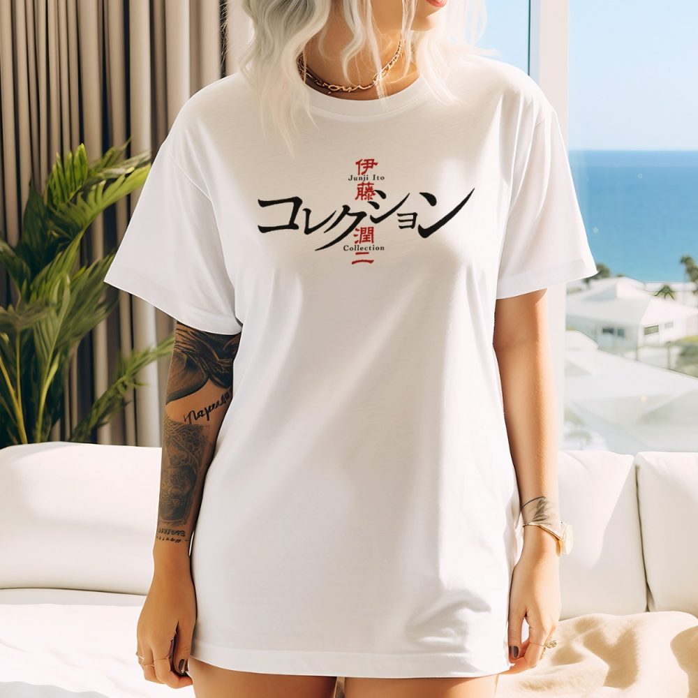 T-shirt oversize coton bio Femme Junji Ito Collection avec un design de Junji Ito Collection Logo