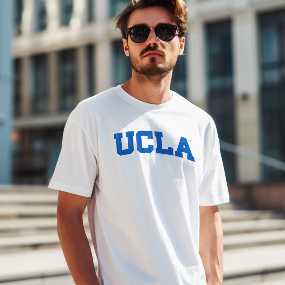 T-shirt Homme UCLA avec un design de UCLA Arc bleu