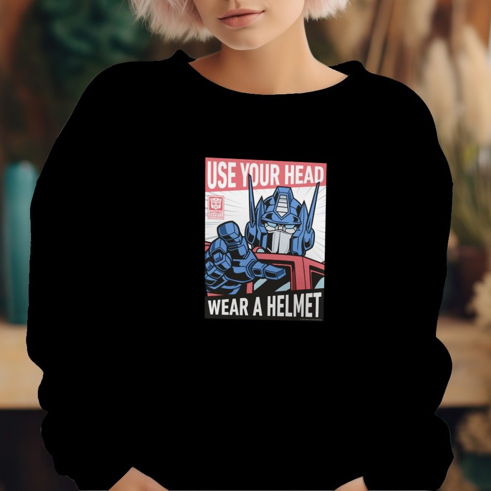 Sweat oversize coton bio Femme Transformers avec un design de Transformers Wear A Helmet