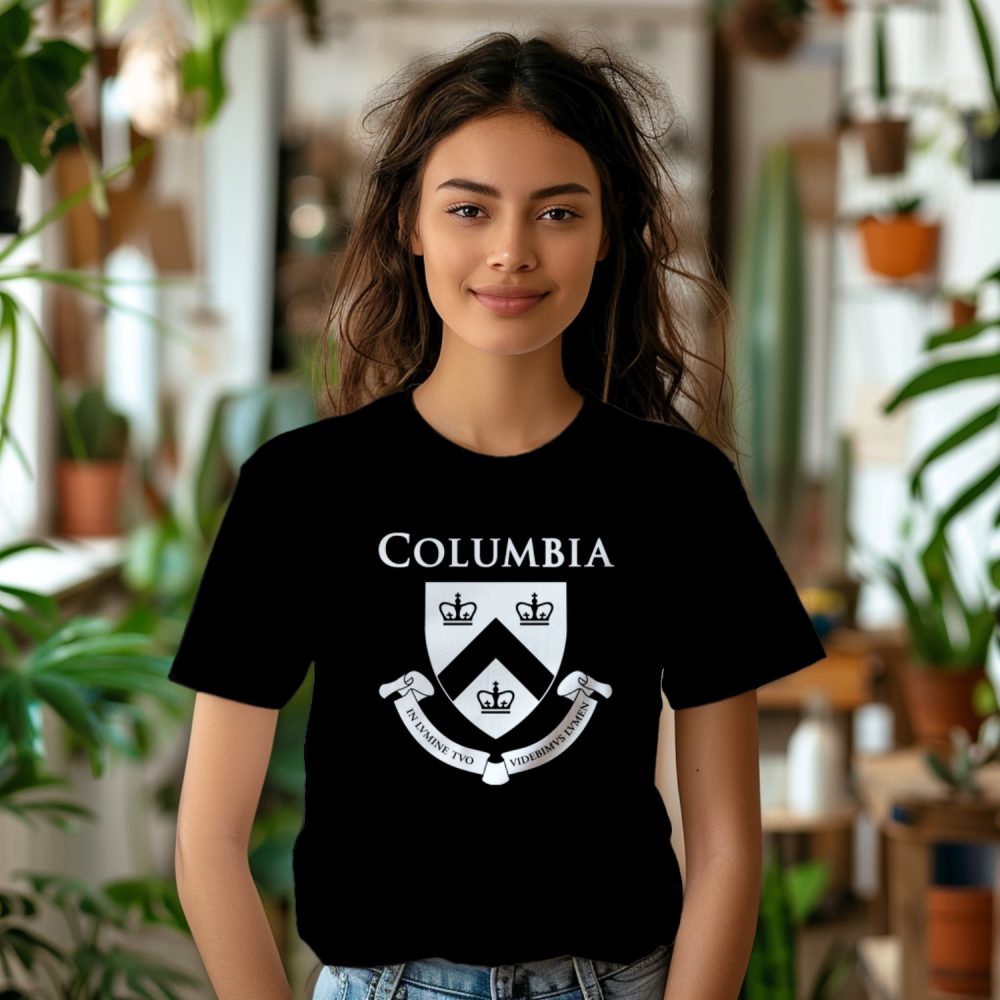 T-shirt femme Columbia avec un design de Columbia Blason blanc