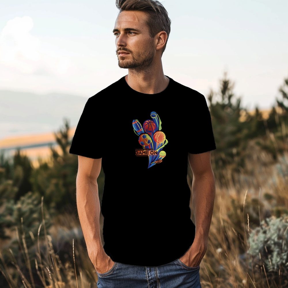 T-shirt Homme Nerf avec un design de Nerf Game On