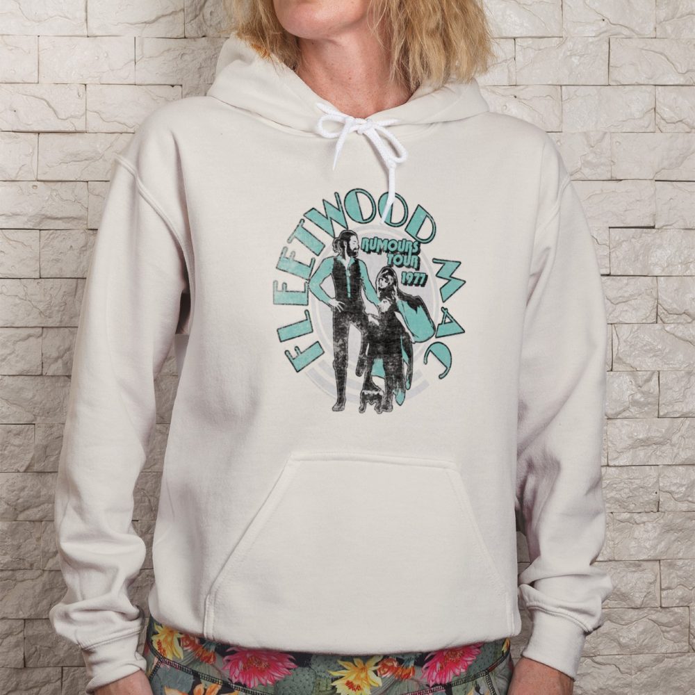 Sweat-shirt à capuche femme Fleetwood Mac avec un design de Fleetwood Mac Rumours 1977