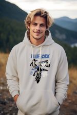 Sweat-shirt à capuche Homme Bluelock avec un design de Bluelock Kick Off bleu et blanc