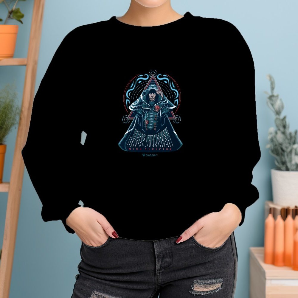 Sweat oversize coton bio Femme Magic The Gathering avec un design de MTG Jace Beleren