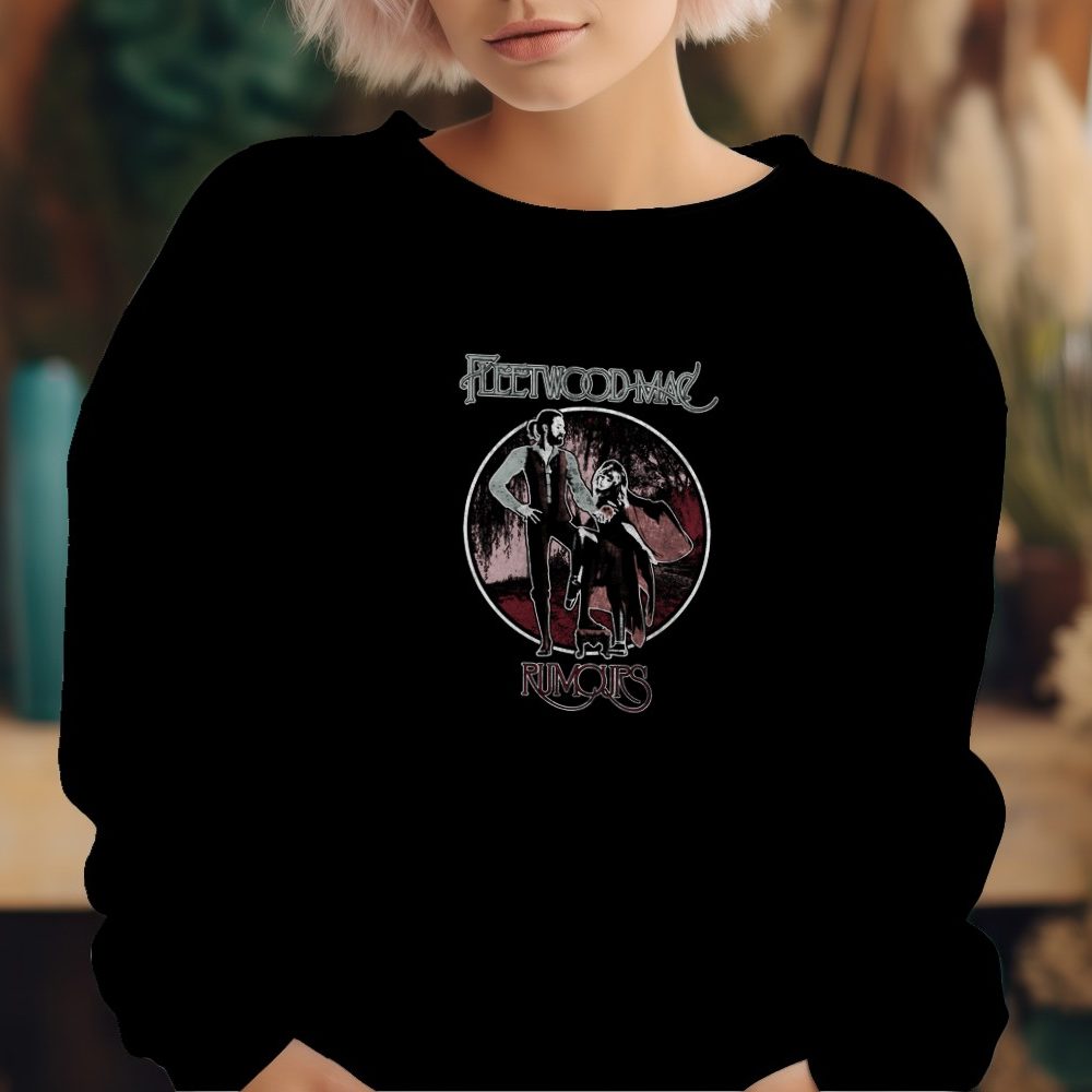 Sweat oversize coton bio Femme Fleetwood Mac avec un design de Fleetwood Mac Rumours noir