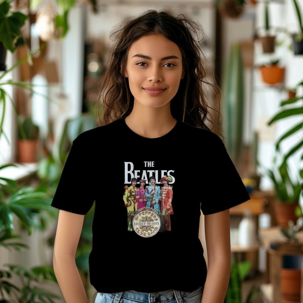 T-shirt Femme The Beatles avec un design de The Beatles Lonely Hearts