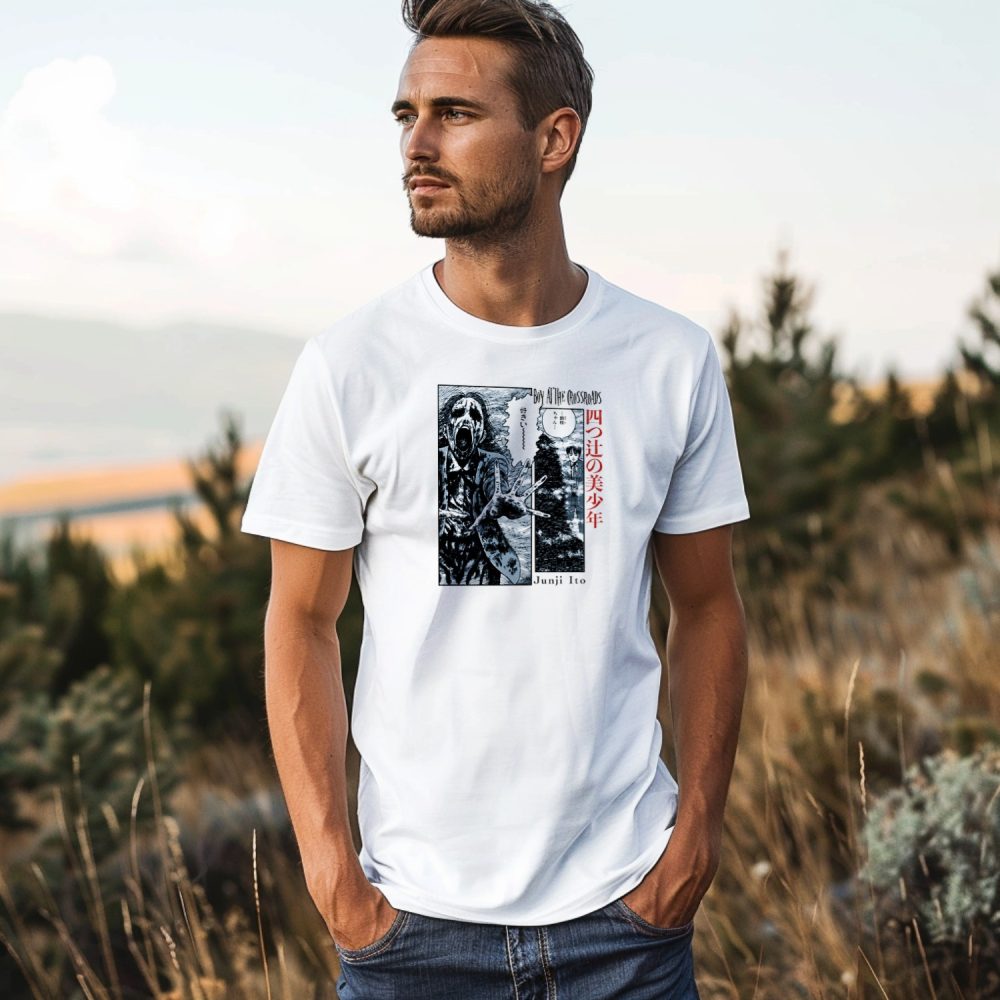 T-shirt Homme Junji Ito Collection avec un design de Junji Ito Collection Crossroads BD