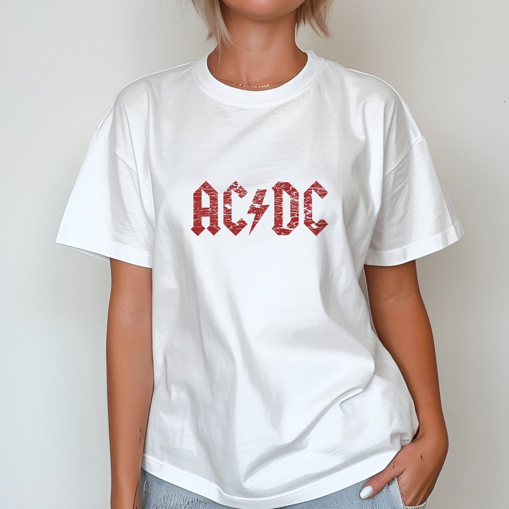 T-shirt bio oversize Femme ACDC avec un design de ACDC - Be Rock