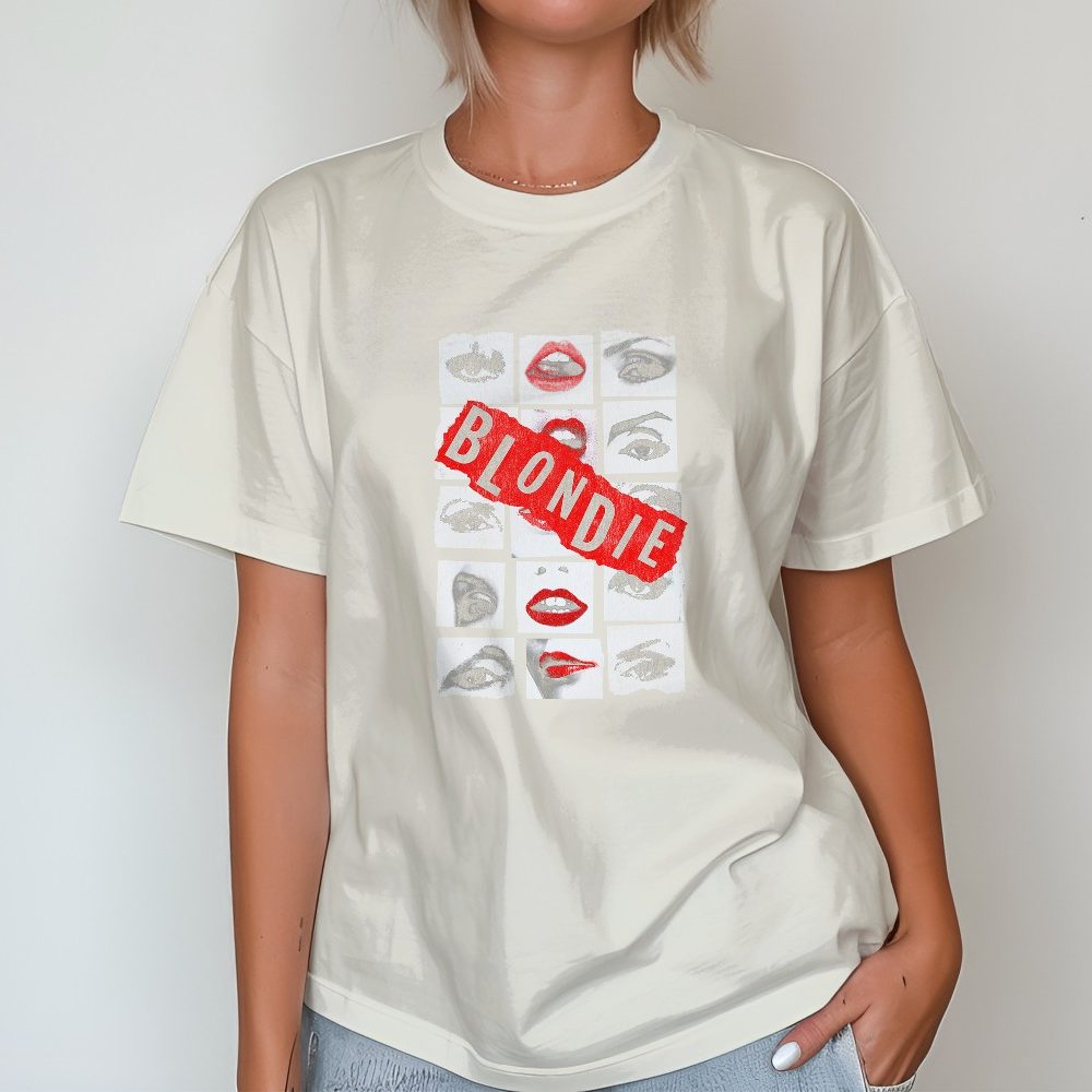 T-shirt oversize coton bio femme Femmes avec un design de Blondie blanc