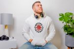 Sweat-shirt à capuche Homme Red Hot Chili Peppers avec un design de RHCP Used noir
