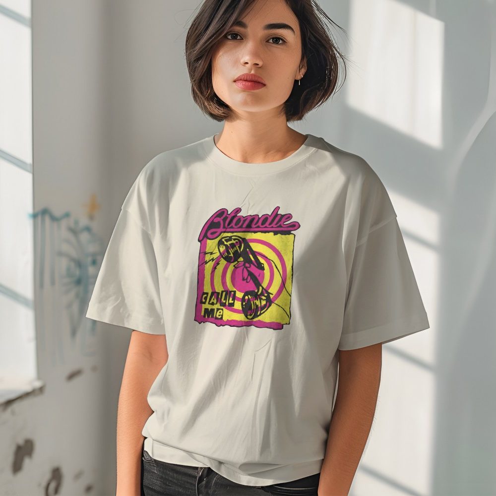 T-shirt oversize coton bio femme Femmes avec un design de Blondie Call Me