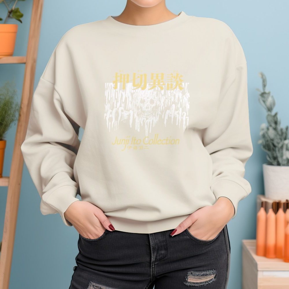 Sweat oversize coton bio Femme Junji Ito Collection avec un design de Junji Ito Collection Hallucinations Hands