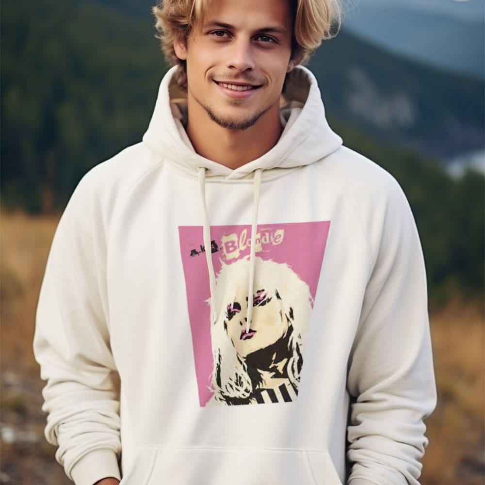 Sweat-shirt à capuche Homme Blondie avec un design de Blondie Aka pink