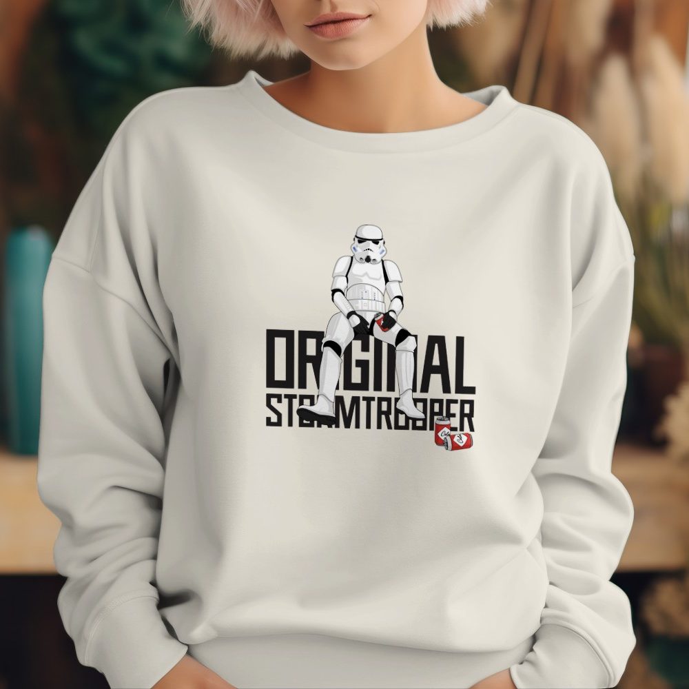 Sweat oversize coton bio Femme Original Stormtrooper avec un design de Original Stormtrooper Drinks