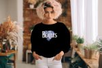 Sweat oversize coton bio Femme The Beatles avec un design de The Beatles Heart blanc