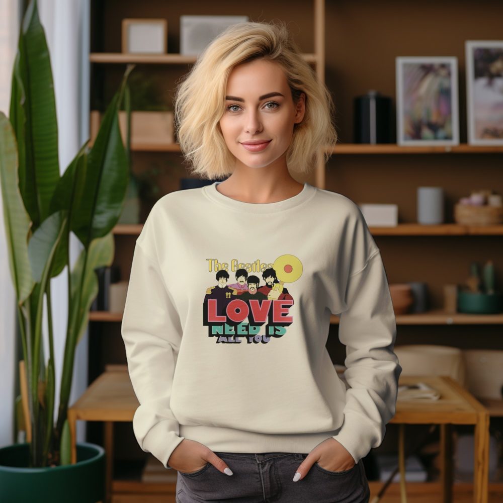 Sweat oversize coton bio Femme The Beatles avec un design de The Beatles Get Back