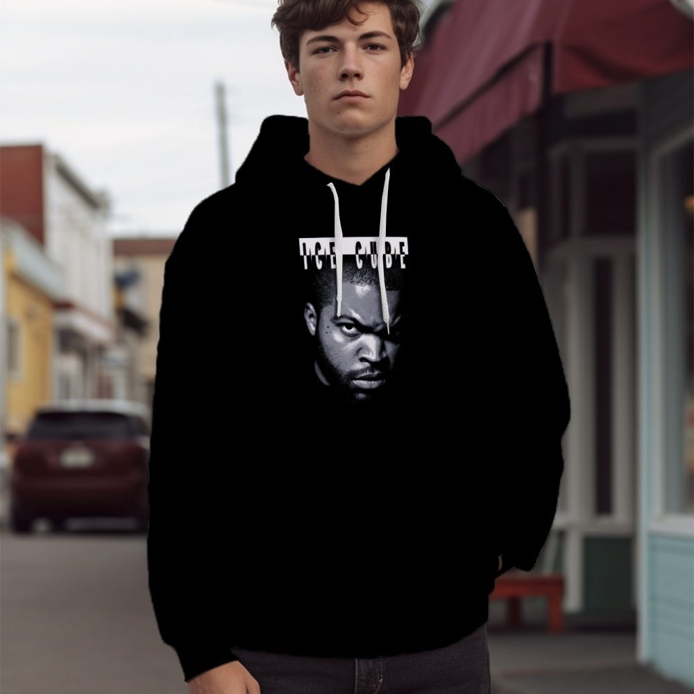 Sweat-shirt à capuche homme Ice Cube avec un design de Ice Cube BlueFace