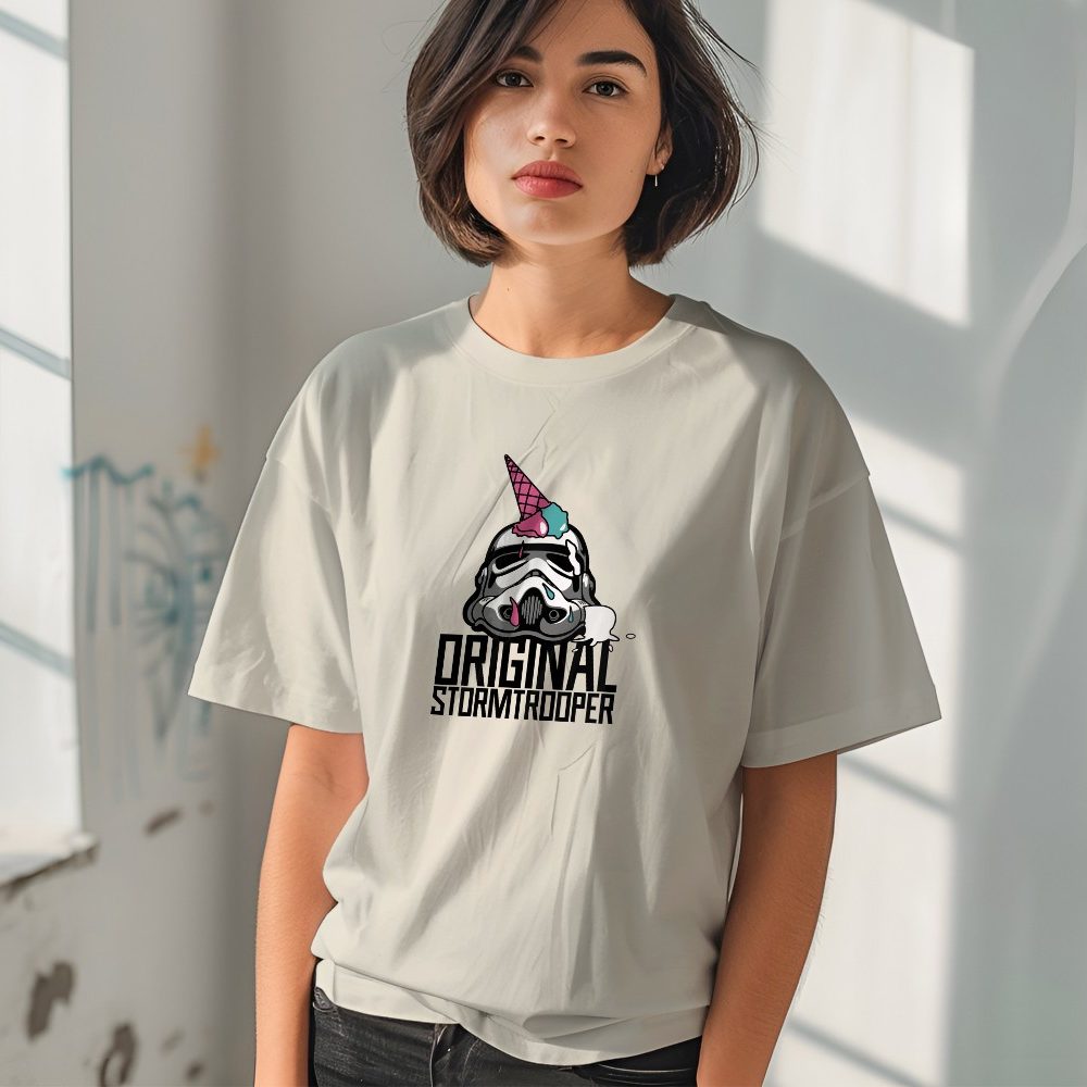 T-shirt bio oversize Femme Original Stormtrooper avec un design de Original Stormtrooper Ice Cream