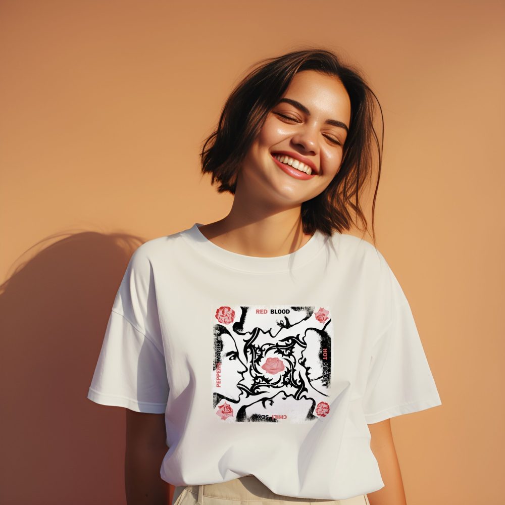 T-shirt bio oversize Femme RHCP avec un design de RHCP Red Blood