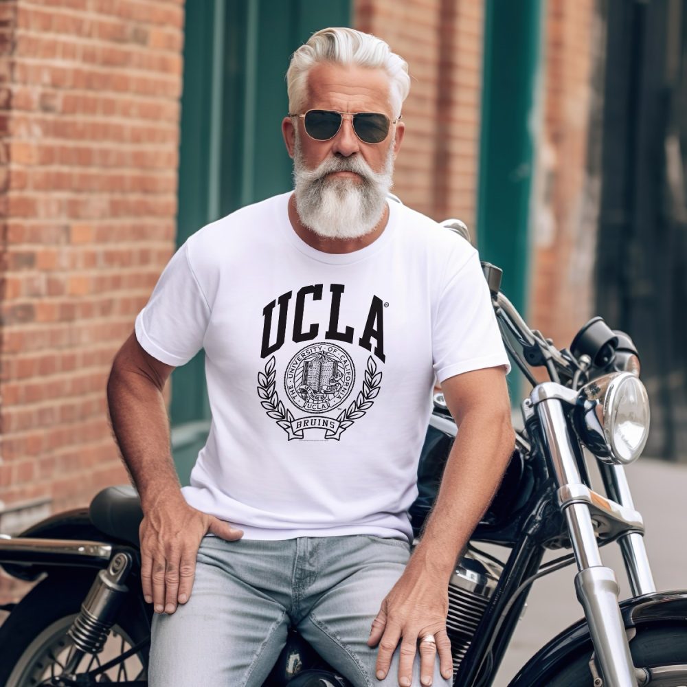 T-shirt Homme UCLA avec un design de UCLA Écusson noir