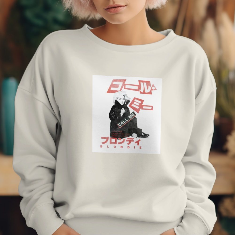 Sweat oversize coton bio femme Blondie avec un design de Blondie Call Me Asian