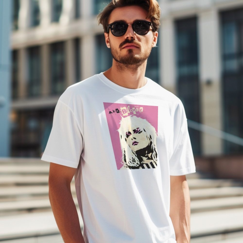T-shirt Homme Blondie avec un design de Blondie Aka pink