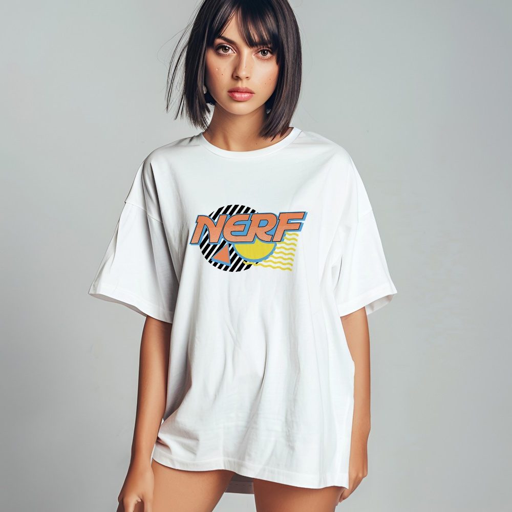 T-shirt oversize coton bio Femme Nerf avec un design de Nerf Graphic