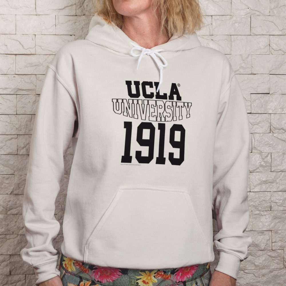 Sweat-shirt à capuche Femme UCLA avec un design de UCLA University 1919 noir