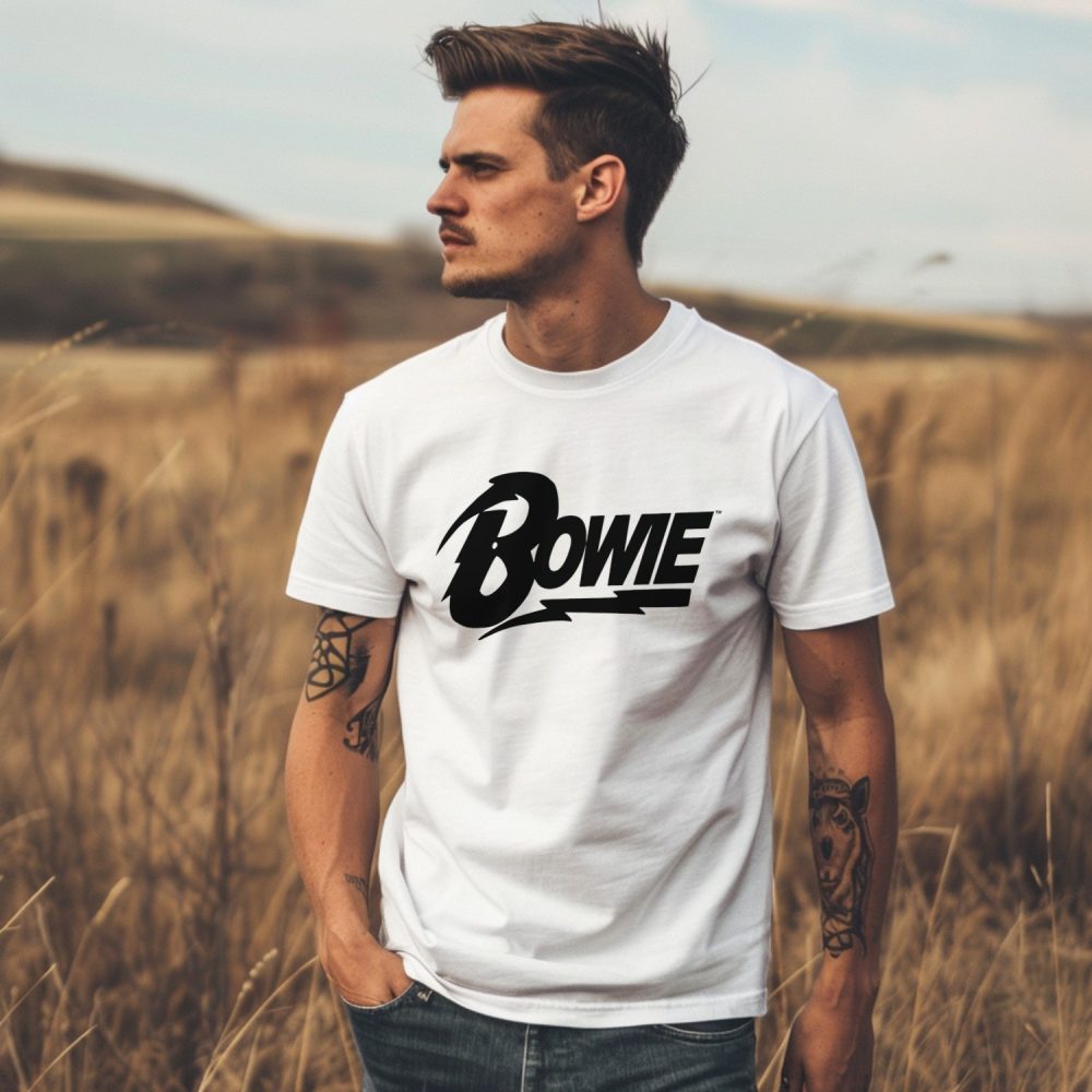 T-shirt homme Femmes avec un design de Bowie noir