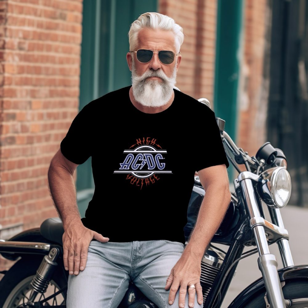 T-shirt Homme ACDC avec un design de ACDC High Voltage