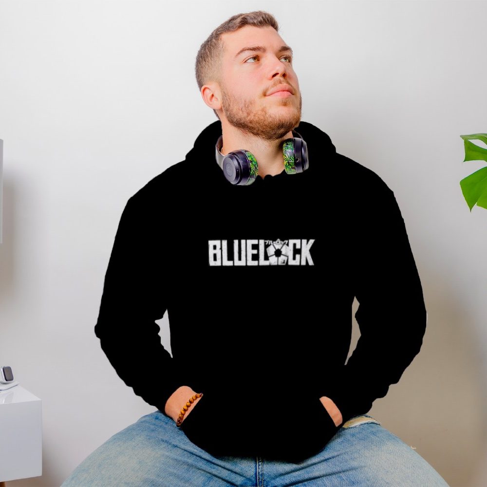 Sweat-shirt à capuche Homme Bluelock avec un design de Bluelock blanc