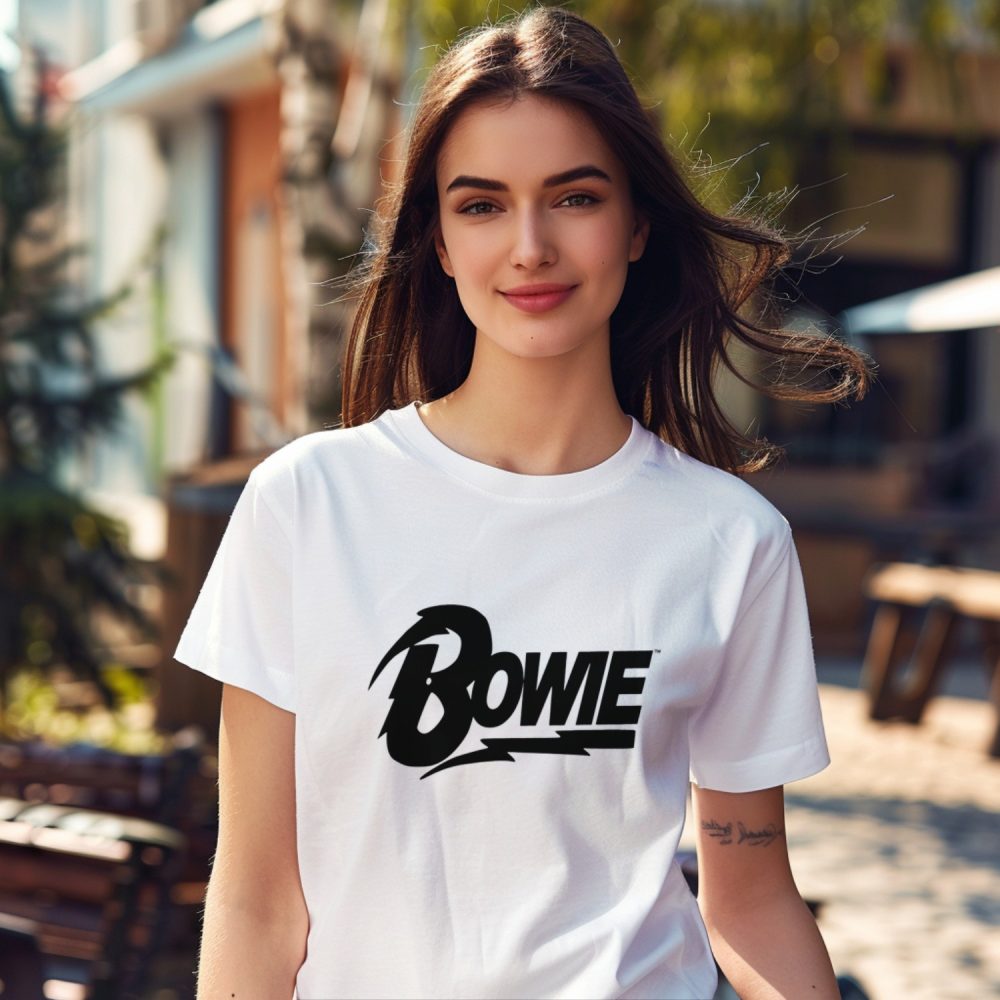 T-shirt femme Femmes avec un design de Bowie noir