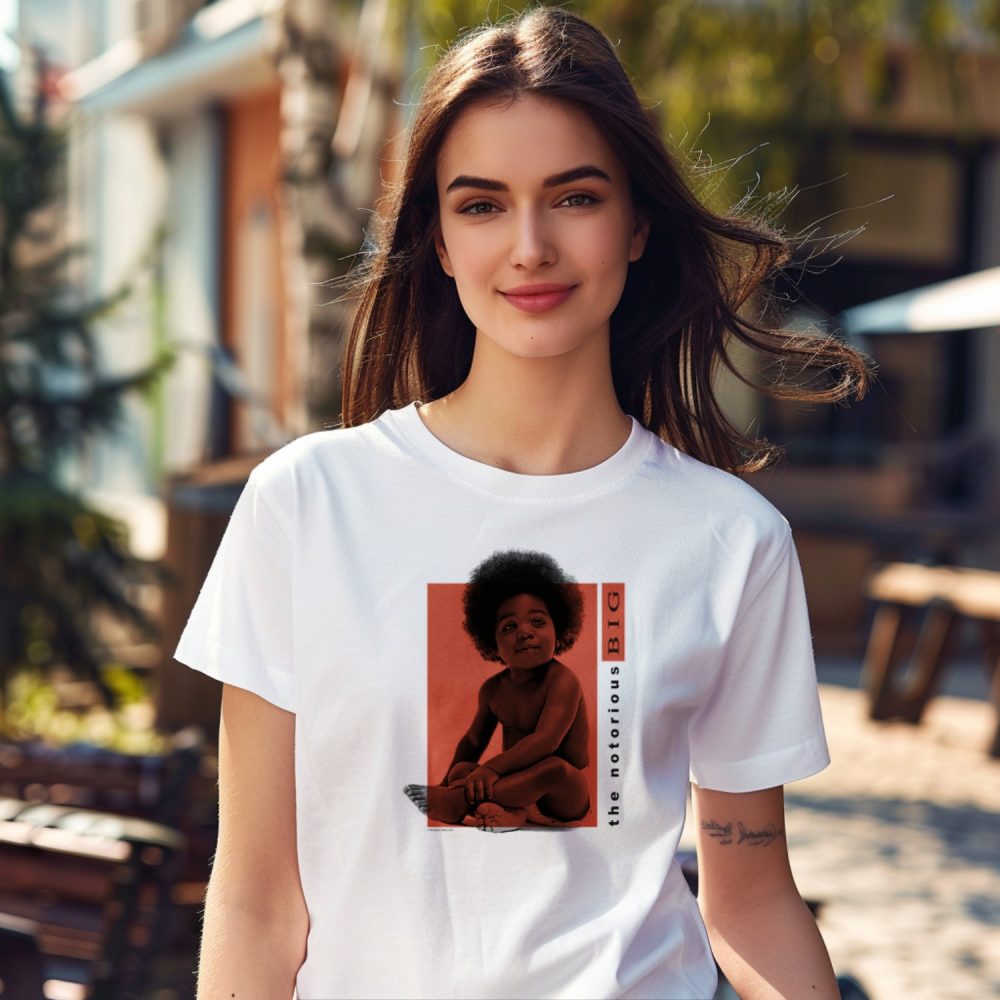 T-shirt Femme The Notorious B.I.G. avec un design de The Notorious B.I.G. Baby orange