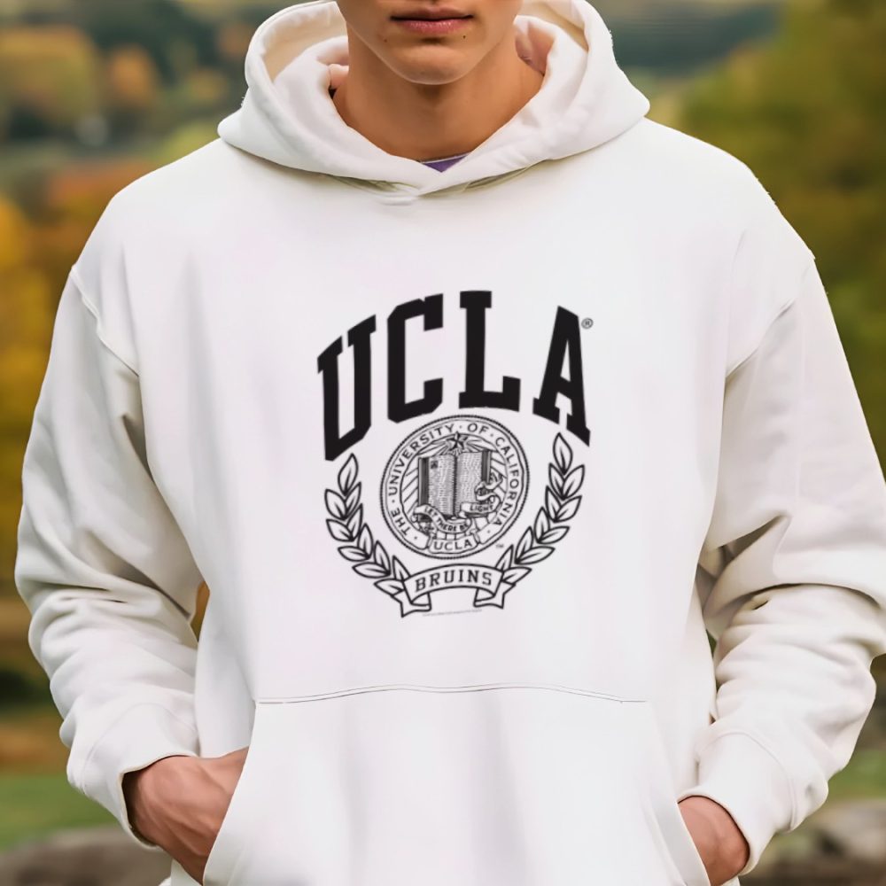 Sweat-shirt à capuche Homme UCLA avec un design de UCLA Écusson noir