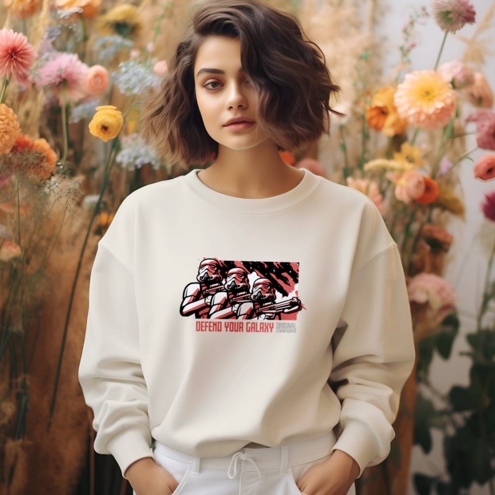 Sweat oversize coton bio Femme Original Stormtrooper avec un design de Original Stormtrooper Defend Your Galaxy
